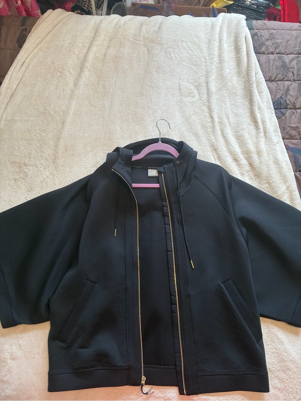 New Balance Navy Hooded Zip-Up Jacket - Women